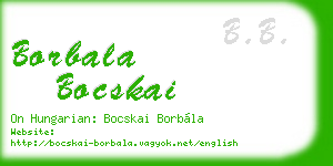 borbala bocskai business card